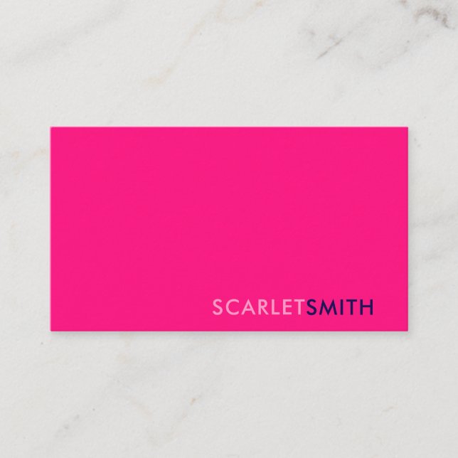 Cartão de visita moderno elegante e simples minima (Frente)