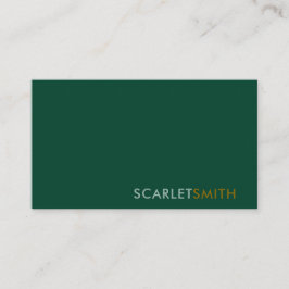 Cartão de visita moderno elegante e simples minima