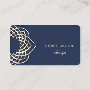 Cartão De Visita Moderno Elegante Estiloso, Dourado, Branco