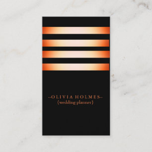 Cartão De Visita Moderno Elegante Gold Foil Metal Professional
