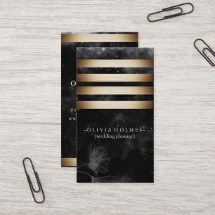 Cartão De Visita Moderno Elegante Gold Foil Metal Professional