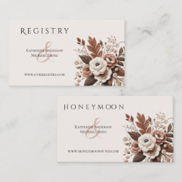 Cartão De Visita Moderno Elegante País Ocidental - Floral