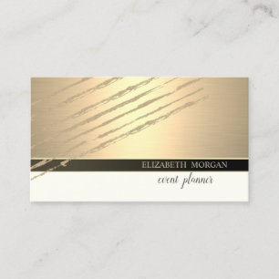 Cartão De Visita Moderno Elegante Profissional, Glitter Strips