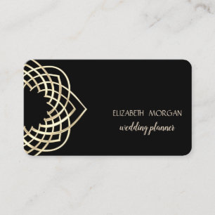 Cartão De Visita Moderno Elegante Sofisticado ,Dourado ,Preto