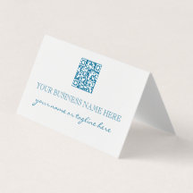Moderno Elegante Turquesa Código QR Profissional