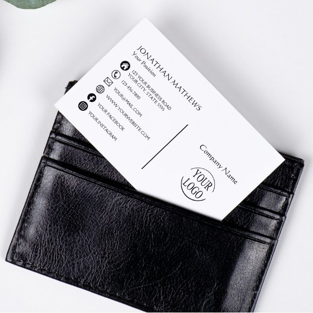 Cartão De Visita Moderno I Simples (Criador carregado)