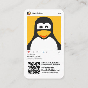 Cartão De Visita Moderno inspirado no Instagram