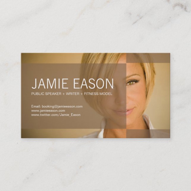 Cartão de visita moderno - Jamie Eason (Frente)