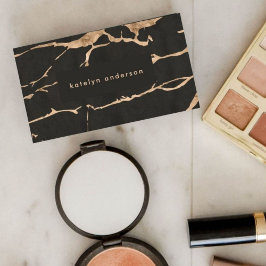 Cartão De Visita Moderno Marble Foil Gemstone Interior Designer