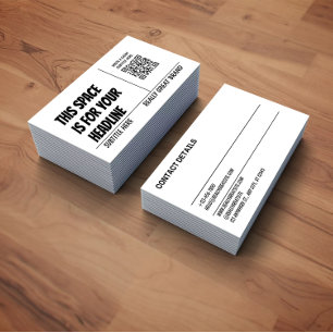 Cartão de Visita Moderno Mídia Social Código QR