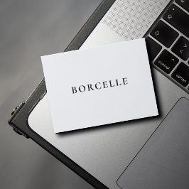 Cartão De Visita Moderno Minimalista