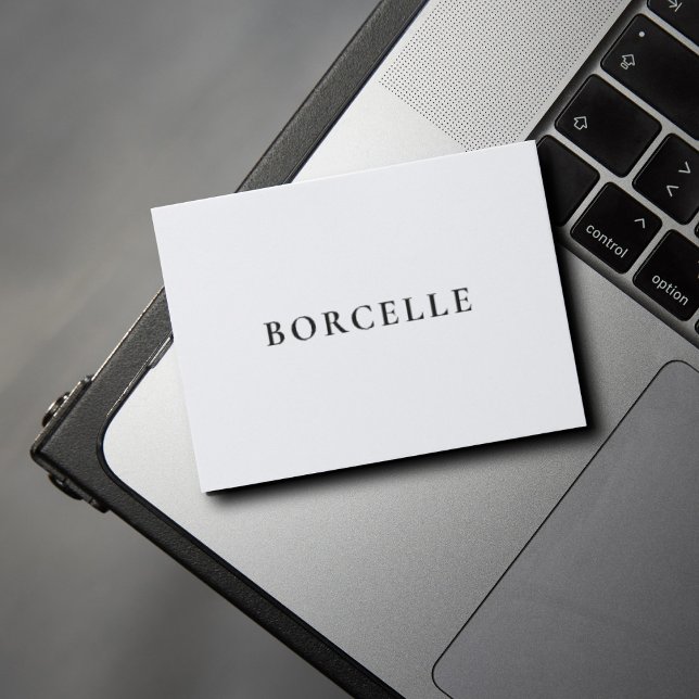 Cartão De Visita Moderno Minimalista (Criador carregado)