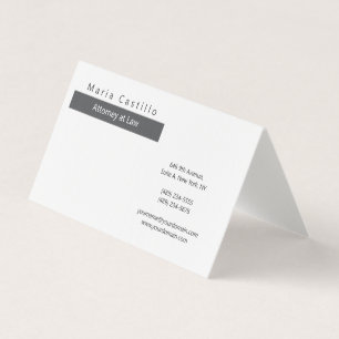 Cartão De Visita Moderno Minimalista Elegante