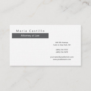 Cartão De Visita Moderno Minimalista Elegante