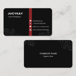 Cartão De Visita Moderno Minimalista Elegante Profissional Simples 