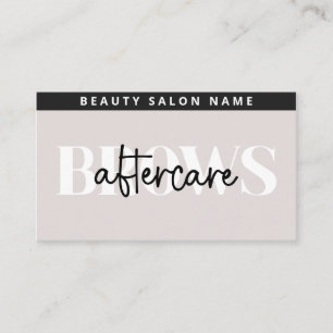 Cartão De Visita Moderno Ombre Brota Após Cuidados PMU Instruçõe