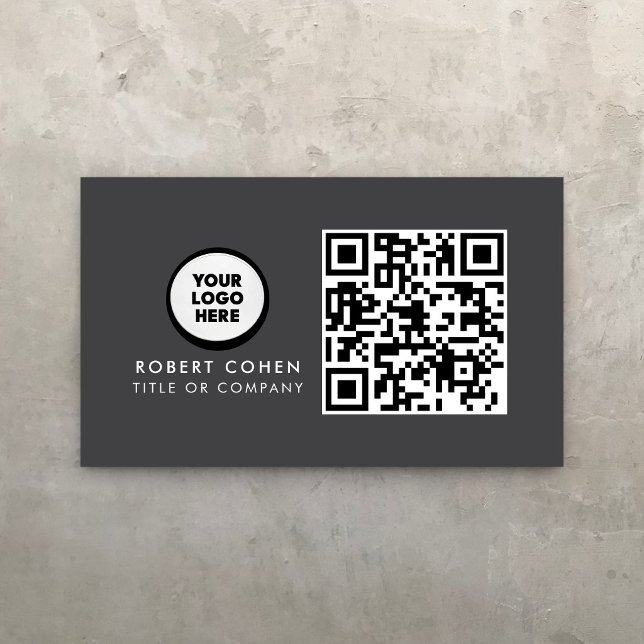 Cartão de Visita Moderno Personalizado com Logotip (Criador carregado)