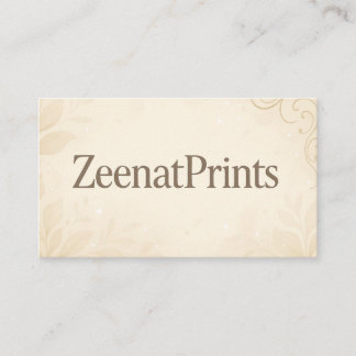 Cartão de visita moderno por ZeenatPrints