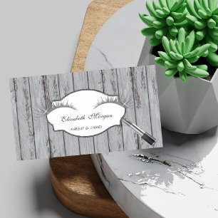 Cartão De Visita Moderno Proffesional,Lashes,Lipstick, Textura de m