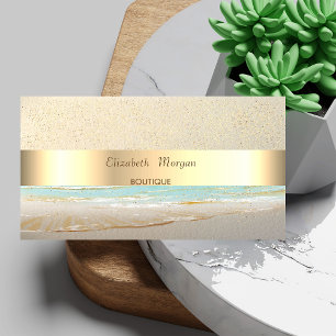 Cartão De Visita Moderno Profissional, Confete Dourado,Listra