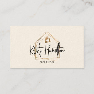 Cartão De Visita moderno profissional imobiliário adicione foto cód