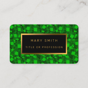 Cartão De Visita Moderno Quatro Folhas Folheto