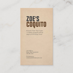 Cartão De Visita Moderno rústico