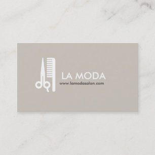 Cartão de visita moderno Salão de Cabelo/Lista