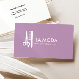 Cartão de visita moderno | Salão de Cabelo/Lista