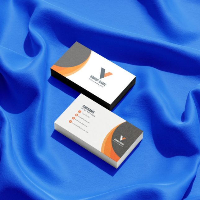 Cartão De Visita Moderno Simples (Criador carregado)