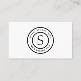 Cartão De Visita Moderno simples liso profissional do logotipo