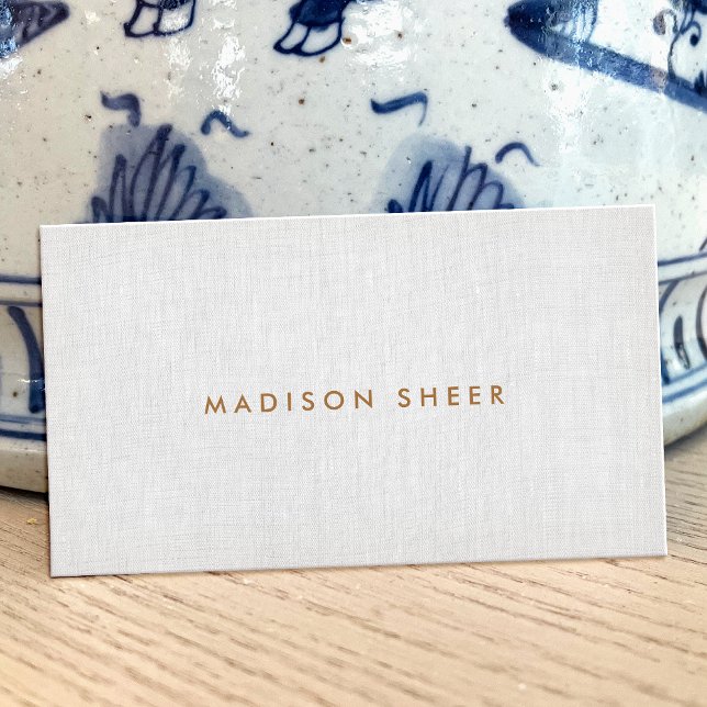 Cartão De Visita Moderno Simples, Minimalista, Elegante Profissiona (Criador carregado)