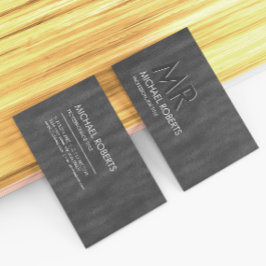 Cartão De Visita Moderno, Simples, Minimalista Preto Texturizado Mo