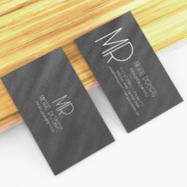 Cartão De Visita Moderno, Simples, Minimalista Preto Texturizado Mo