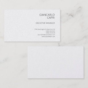 Cartão De Visita Moderno Simples Minimalista Simples
