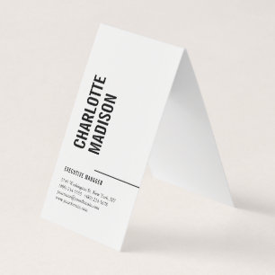 Cartão De Visita Moderno Simples Preto Branco Moderno Minimalista S
