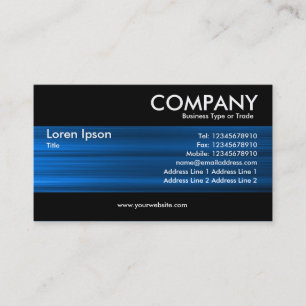 Cartão De Visita Moderno - Textura Azul Bruta