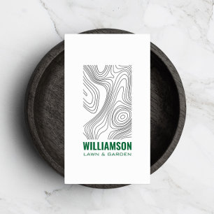 Cartão De Visita Moderno Topografia Paisagismo