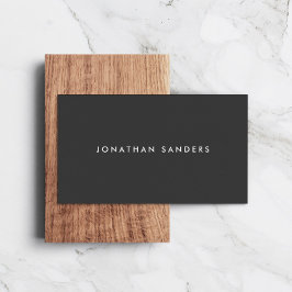 Cartão De Visita MODERNOS E MINIMAIS Cinzas brancas/escuras