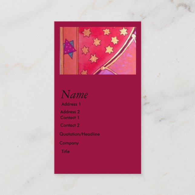 Cartão De Visita Mogen David (Frente)