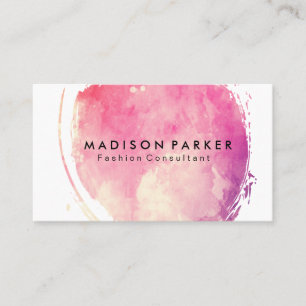 Cartão De Visita Mola d'água Contemporânea Bruta