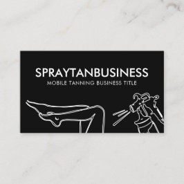 Cartão De Visita Mola Mínima Moderna de Pintura de Linha