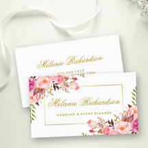 Moldura Floral e Dourada Cor de Água Elegante