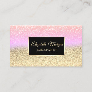 Cartão De Visita Moldura Glitter Moderno Elegante Estiloso