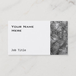 Cartão de visita molhado branco