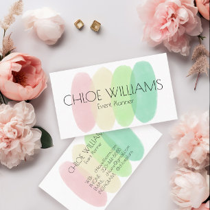 Cartão De Visita Molho Abstrato de Pincel de Pincel Molho