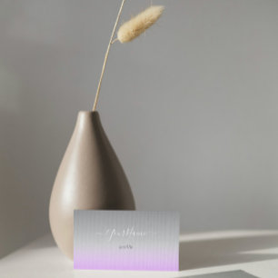 Cartão De Visita molho elegante de cinza lilás