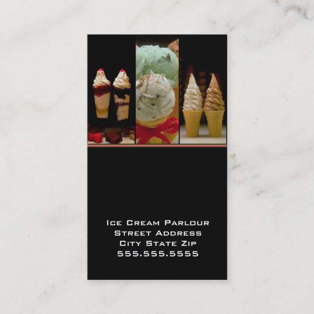 Cartão De Visita Momentos de derretimento (Frente)