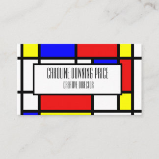 Cartão De Visita "Mondrian inspirou "
