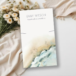 Cartão De Visita Monitor de Colar de Praia das Ondas Costeiras do M